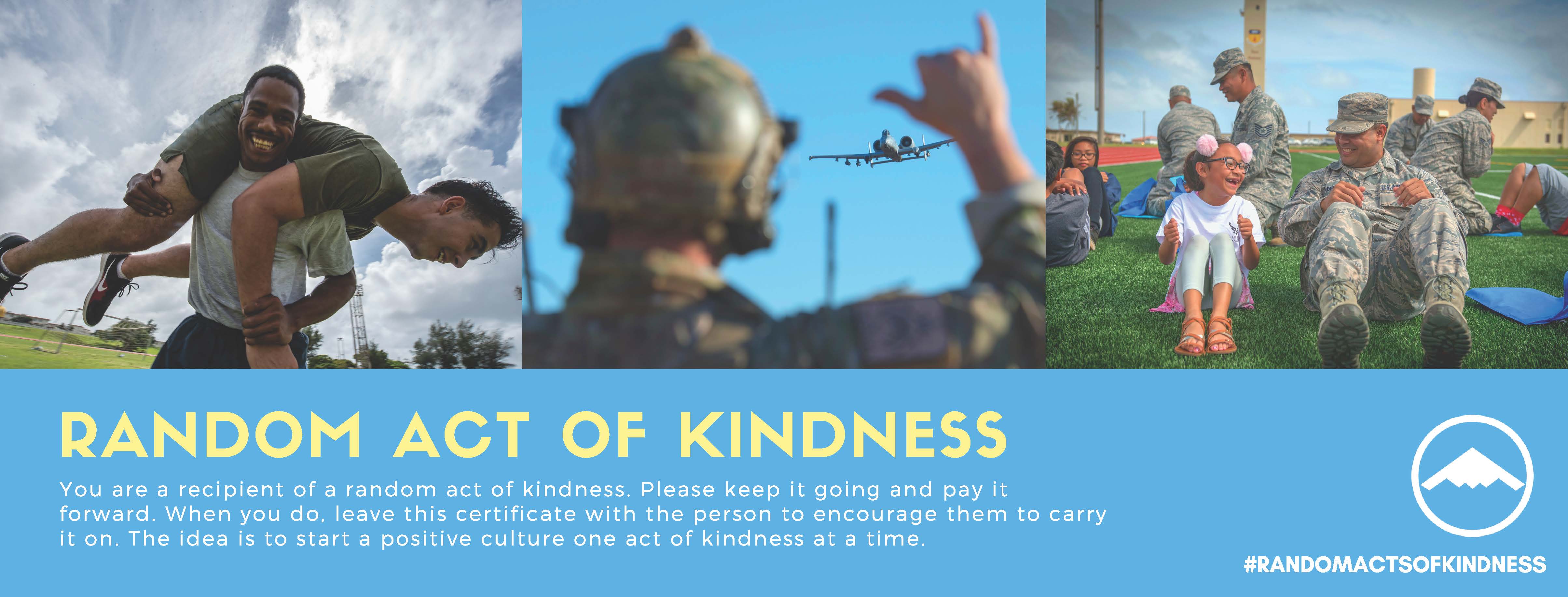 Campaign to connect Pay it forward at Whiteman AFB and beyond > Whiteman Air Force Base > News