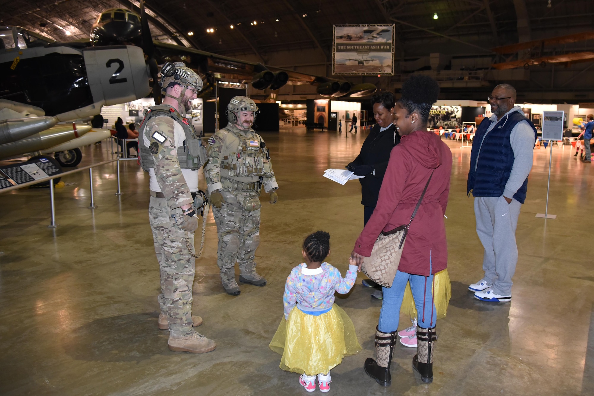 Museum visitors can enjoy dressing up in costumes and learning about aerospace principles through Halloween-themed activities during Family Day at the National Museum of the U.S. Air Force, Oct. 27. (U.S. Air Force photo/Ken LaRock)