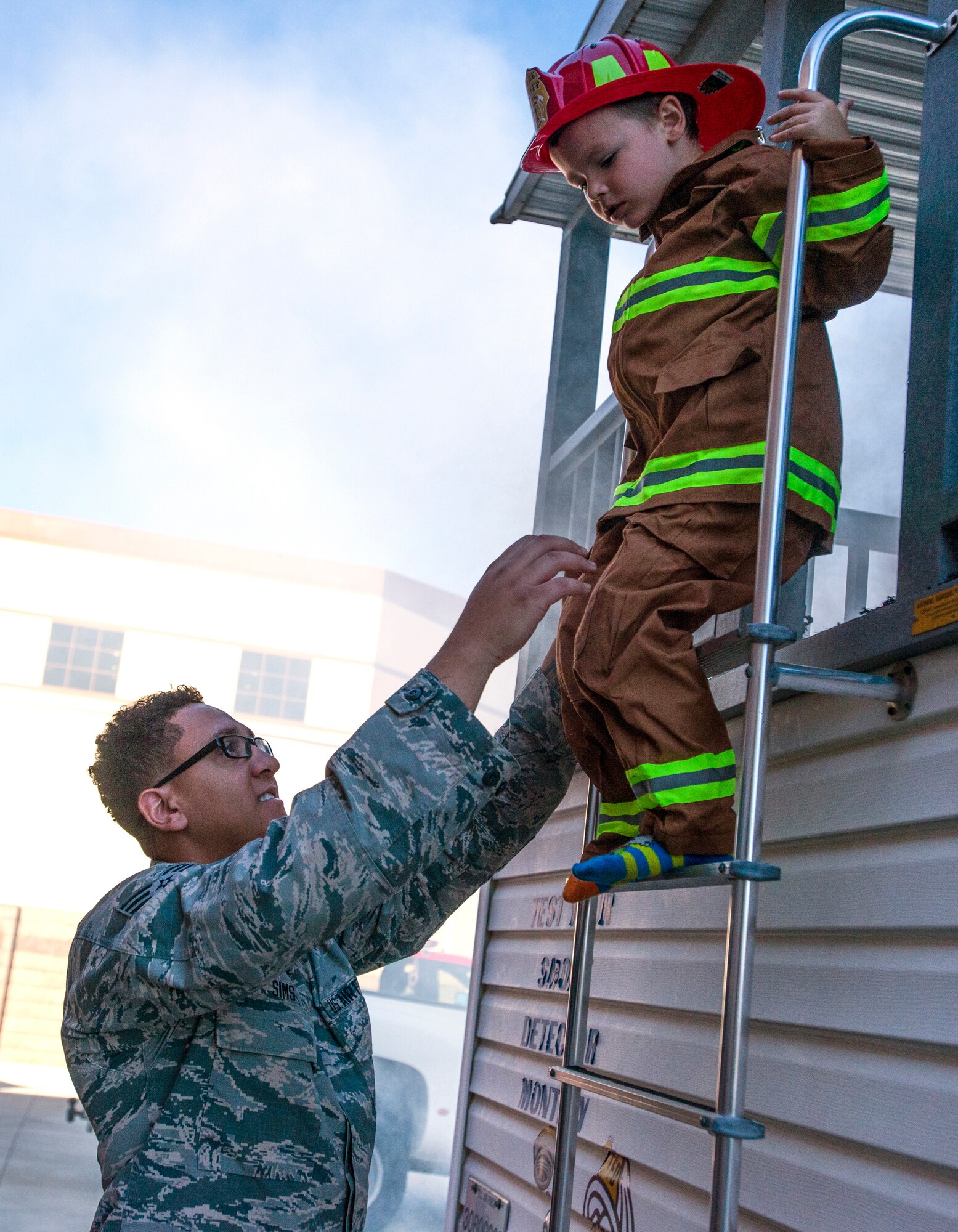 The Travis Air Force Base fire department held a parade and open house as part of Fire Prevention Week.