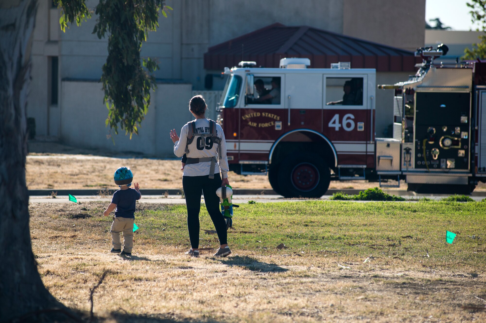 The Travis Air Force Base fire department held a parade and open house as part of Fire Prevention Week.