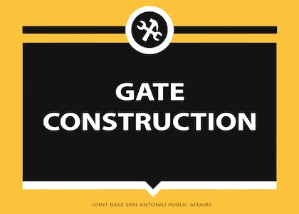 Throughout Joint Base San Antonio, installation entry control points, otherwise known as the base gates, will undergo multiple construction projects starting November 2018. These necessary construction projects will enhance force protection capability across JBSA, and when complete, will enhance the safety and security of our workforce, family and visitors.