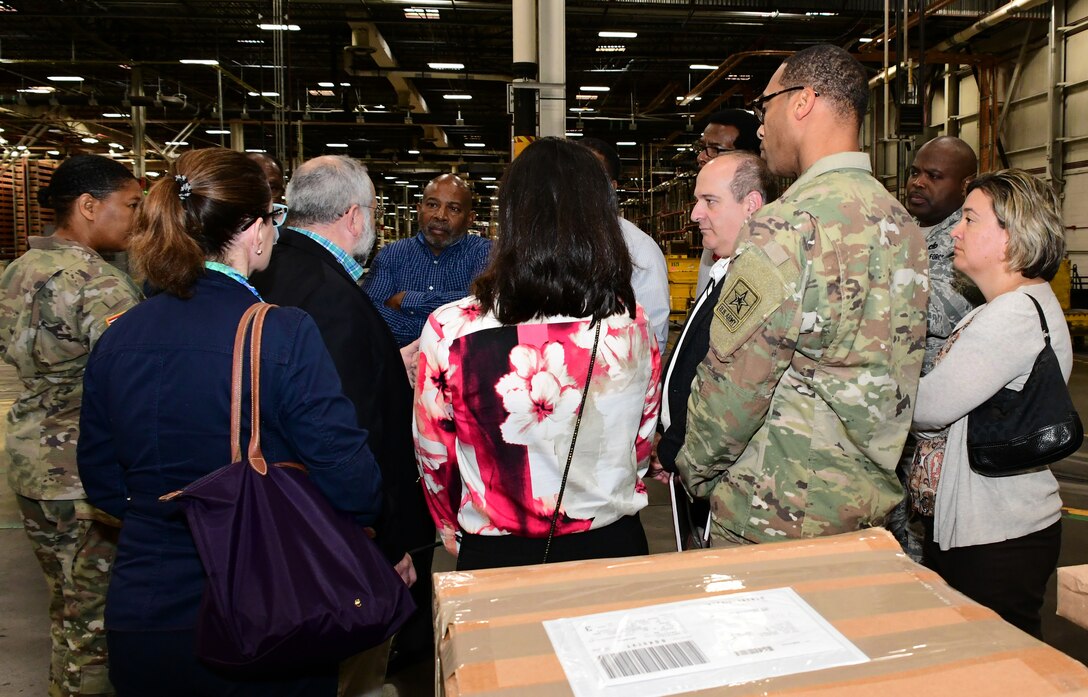 OSD Sustainment Fellows visit DLA Distribution, tour EDC