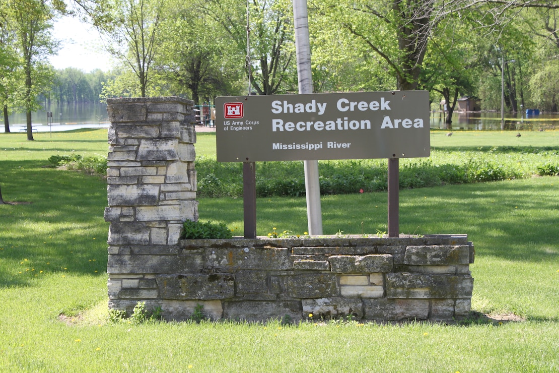 Shady Creek Recreation Area Sign