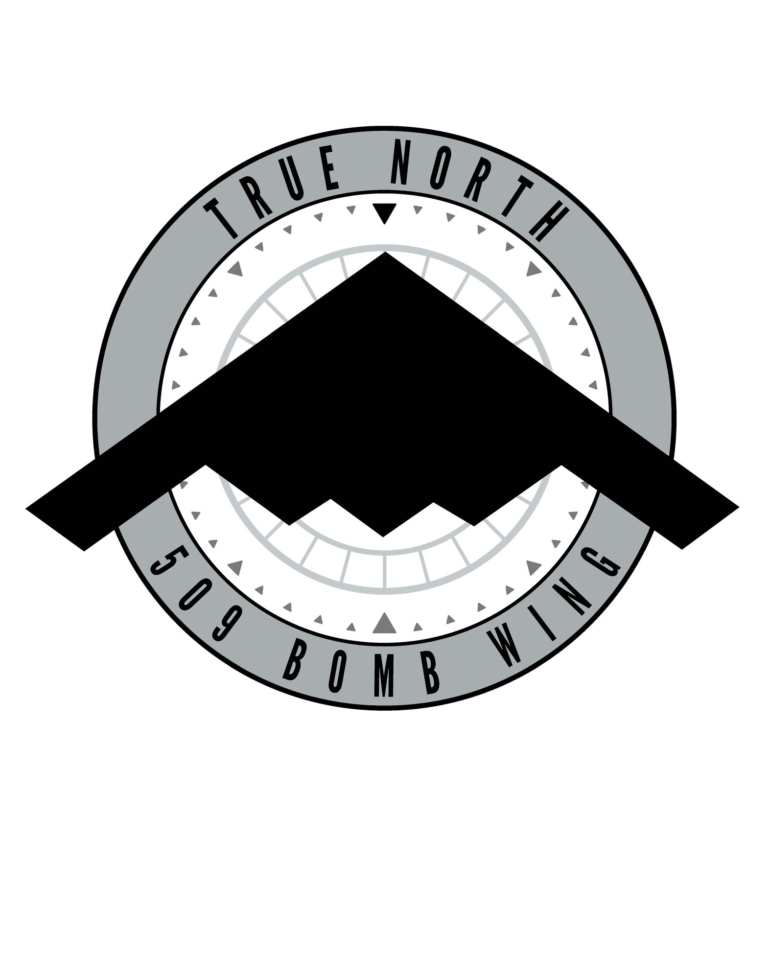 Task Force True North compass for the 509th Bomb Wing at Whiteman Air Force Base, Missouri.