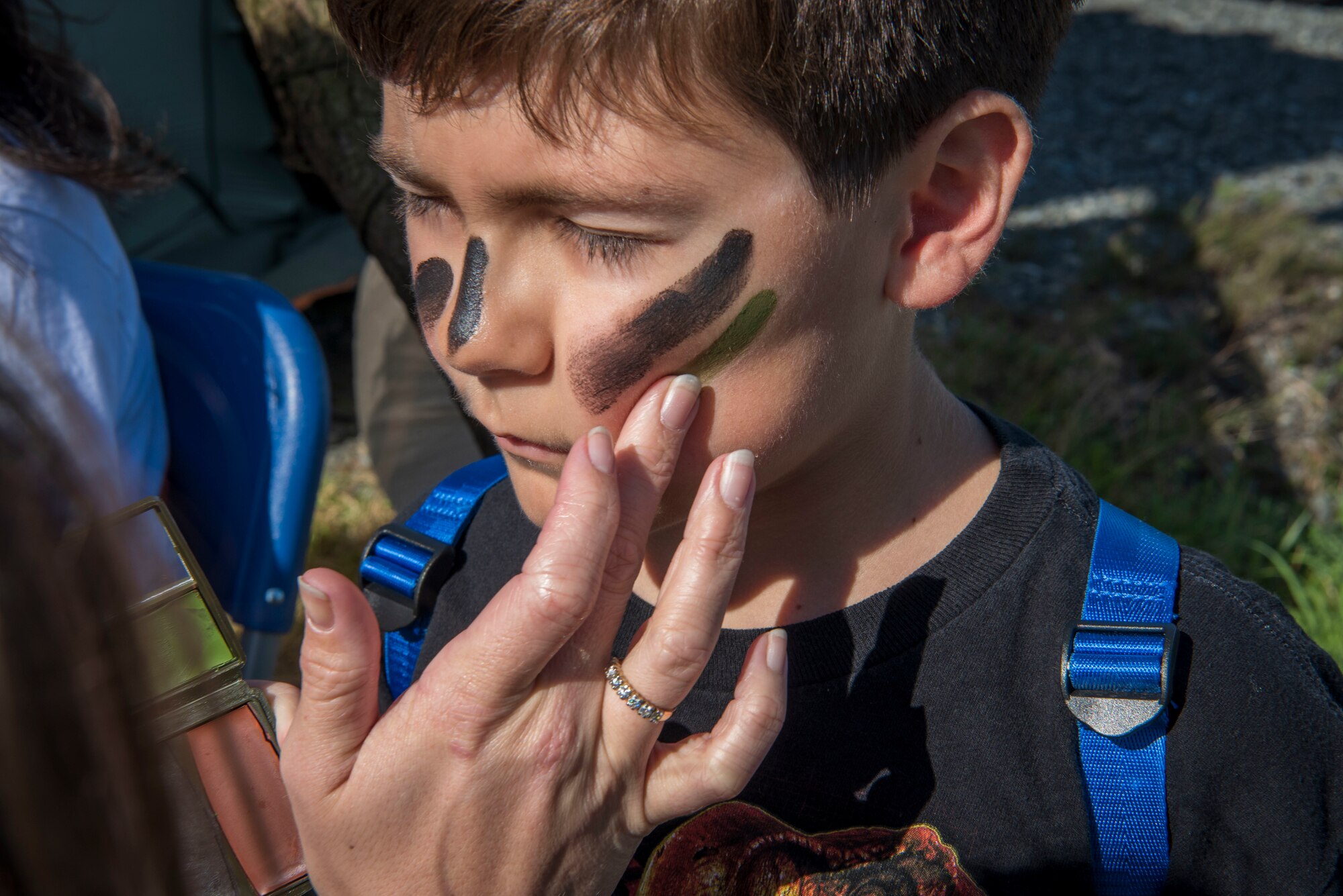 Warrior face painting