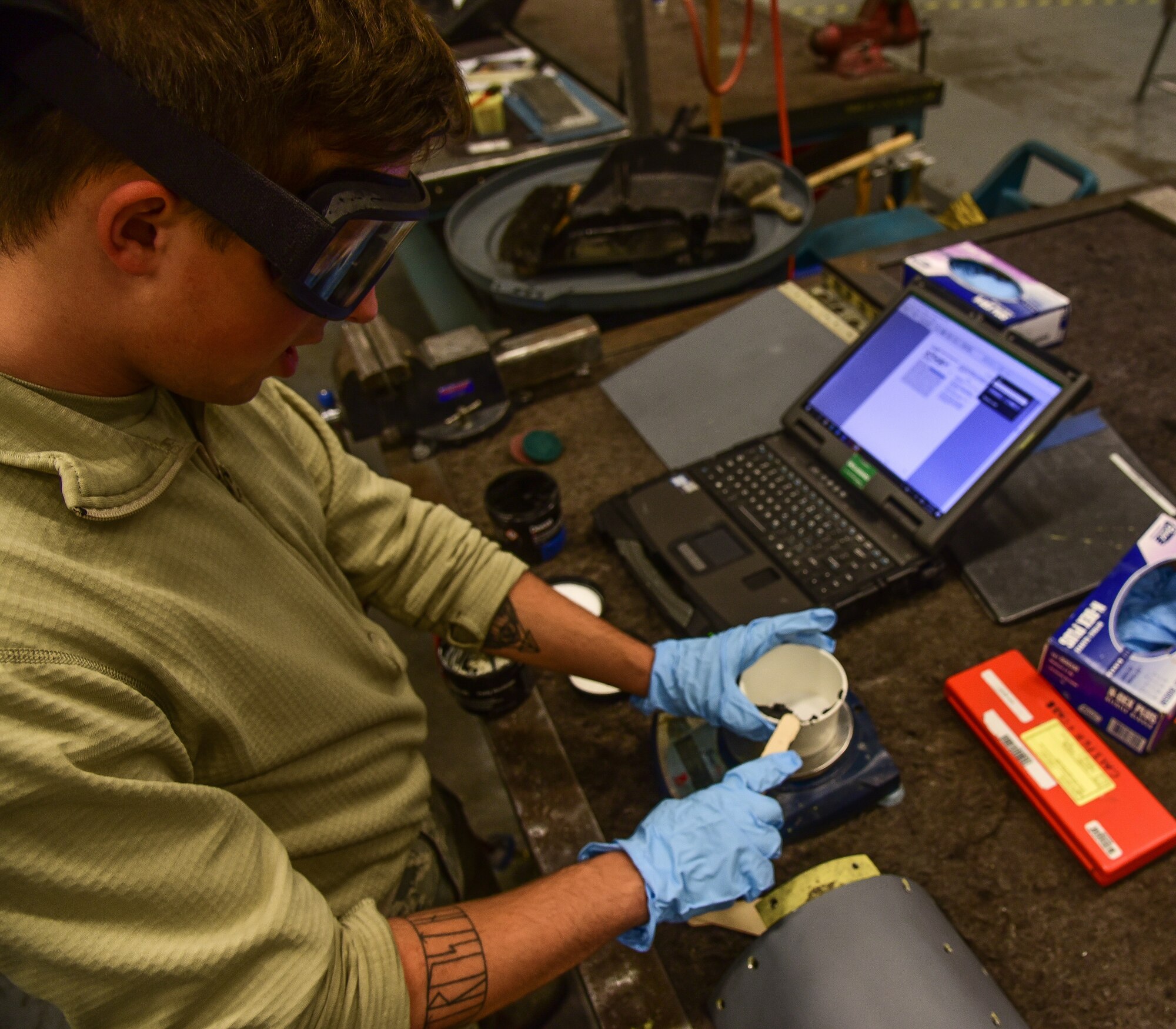 22ARW, 22MXS, Sheet Metal, Maintainers, Refueling Airmen, KC-135, boom skin panel