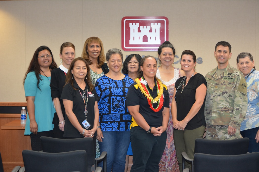Honolulu District Special Emphasis Programs Committee along with District staff were honored to have U.S. Army Reserve Sgt. Kawaiola Nahale as the guest speaker for Women's History Month.  Nahale spoke about competing in the 2016 Department of Defense Warrior Games held at the United States Military Academy at West Point, N.Y.  Based on her swim times at the trials there, she qualified to compete in both the Warrior Games and Invictus Games. Nahale is a Financial Analyst with the U.S. Army Reserve's 311th Signal Command based at Fort Shafter, Hawaii