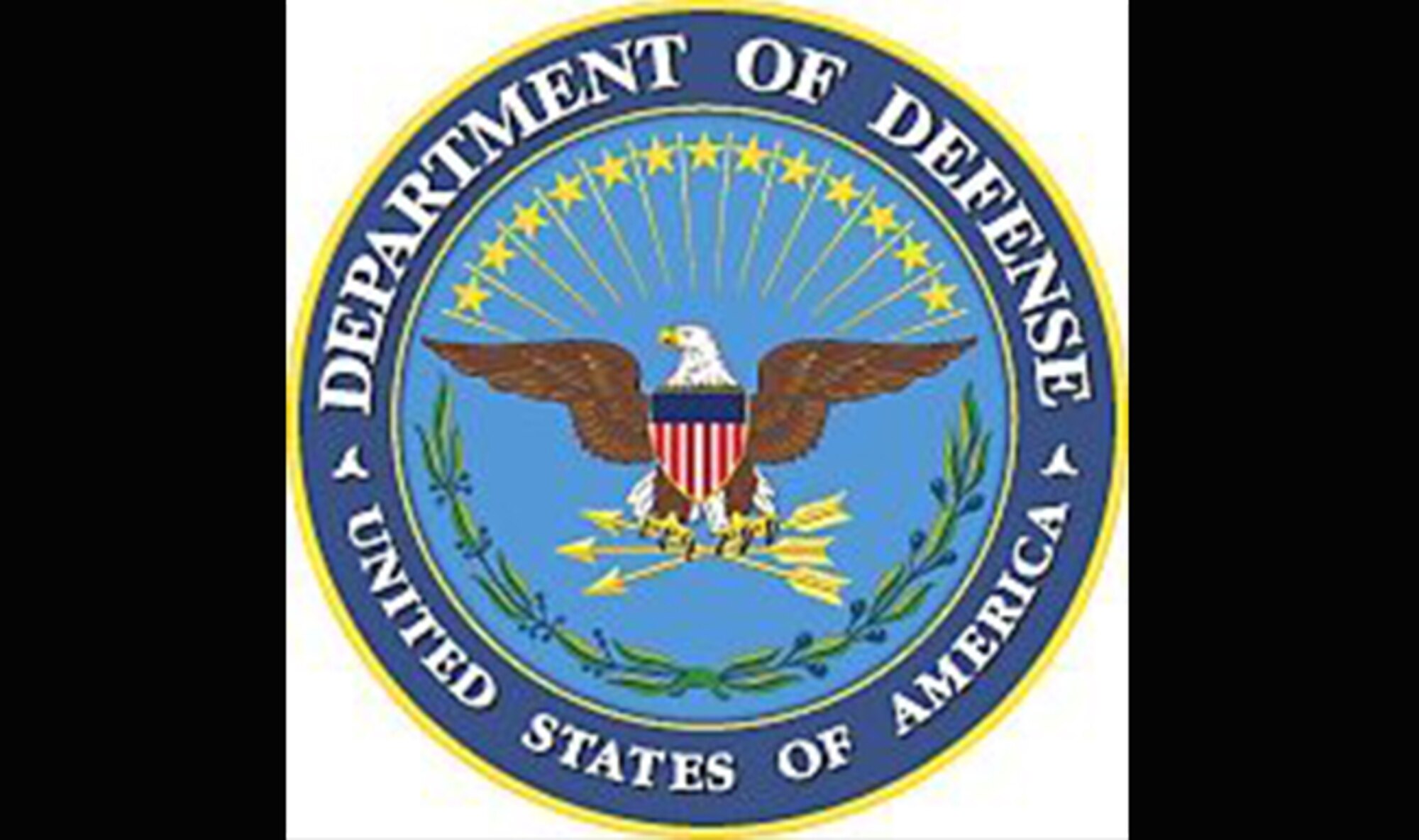 Department of Defense Seal with black background