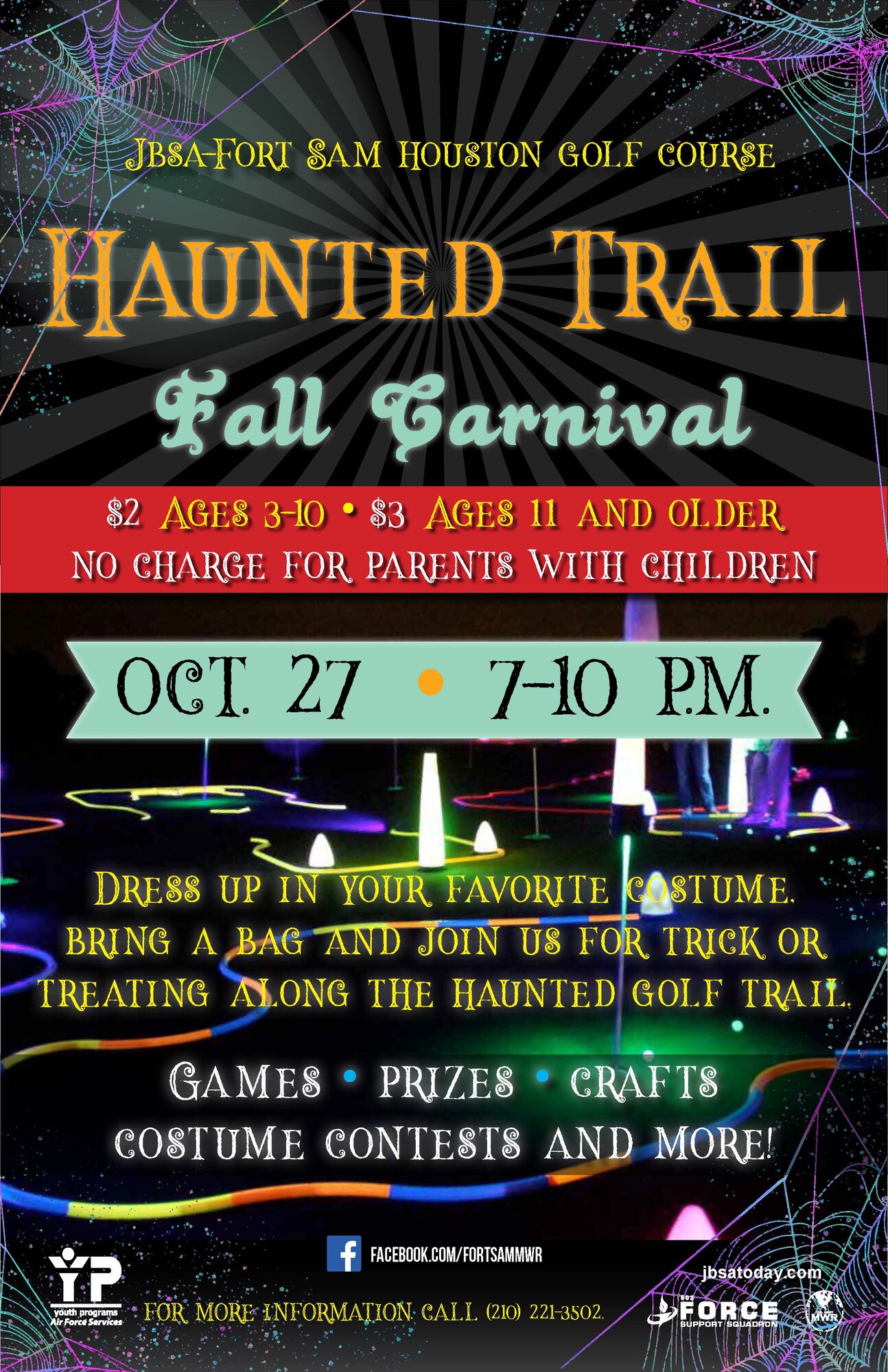 Fort Sam Houston will have a Haunted Trail on Oct. 27 from 7 to 10p.m.