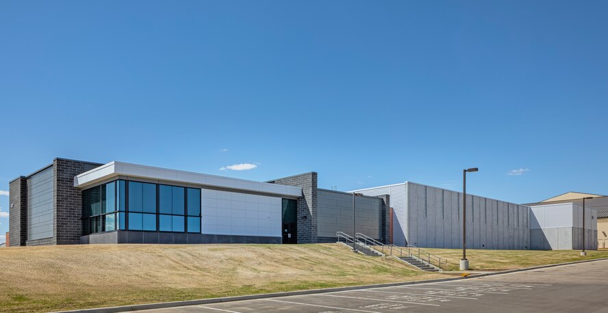 The B-52 Squadron Operations/Aircraft Maintenance Unit Facility at Minot AFB, North Dakota