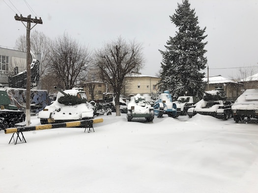 The temperature was a bitter 16 degrees, ice coated the roads, and snow had just begun to fall when Dr. Tricia Fogarty and her Air War College students arrived in Romania back in February.