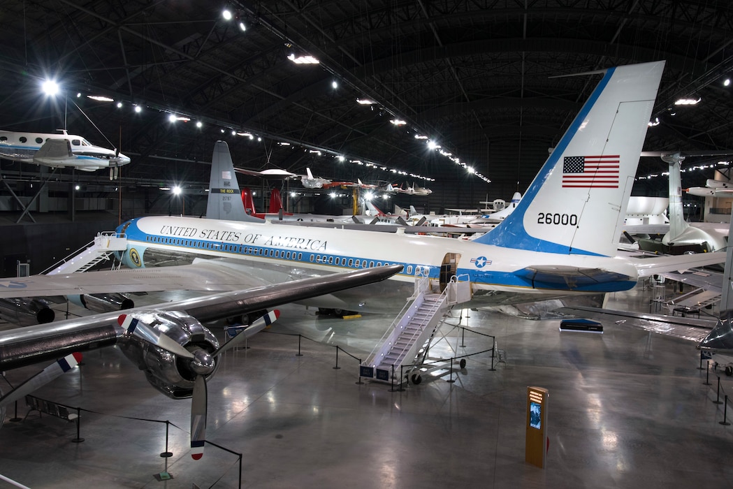 DAYTON, Ohio -- Boeing VC-137C SAM 26000 on display in the Presidential Gallery at the National Museum of the U.S. Air Force. (U.S. Air Force photo by Ken LaRock)