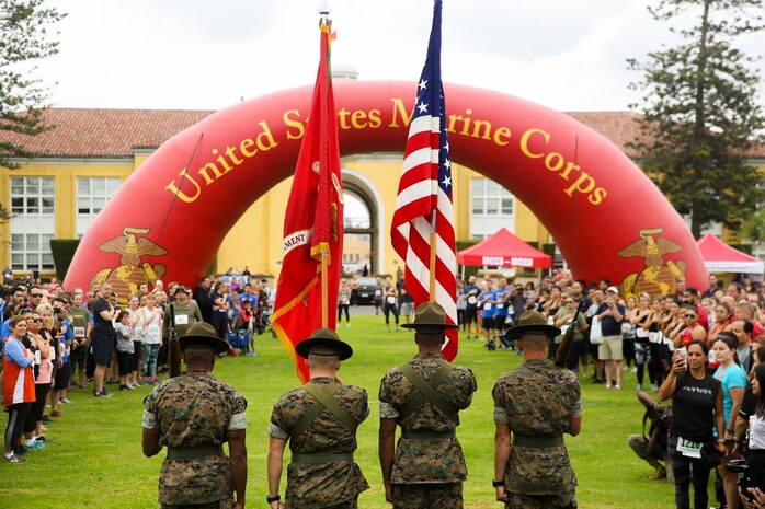 TOP SHOT WINNER!!!
You voted and we listened! Here is this week's Top Shot!
Members of the Marine Corps Recruit Depot San Diego Color Guard present the colors at the 17th annual Boot Camp Challenge aboard Marine Corps Recruit Depot San Diego, October 13.