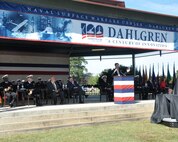 IMAGE:DAHLGREN, Va. (Oct. 19, 2018) – U.S. Representative Rob Wittman emphasizes the importance of doing more with available resources to increase technological capabilities than the adversaries of the United States can do with their resources. “Today, it’s about the creation and innovation that goes into doing more with what we have than anybody around the world,” said Wittman, while speaking at the NSWCDD centennial grand finale. “We have done that, we can do that, and we will continue to do that to make sure that our nation’s Navy, Marine Corps, Air Force, Army and indeed our Coast Guard, continue to be the greatest the world has ever known because we have the best and brightest men and women serving our nation both in uniform and here at the base in making sure that we have what we need to defend our nation’s interest.”