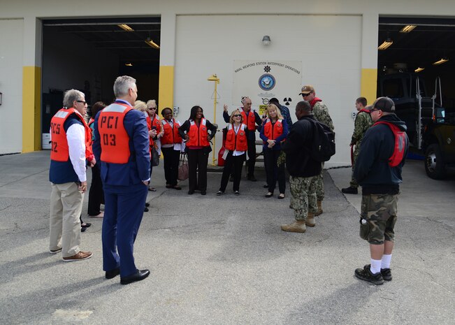 Members of the Joint Base Charleston Advisory Council attended an “area of responsibility” boat tour with members of the Waterfront Port Operations Oct. 18, 2018, at Joint Base Charleston's Naval Weapons Station. The mission of the Joint Base Charleston Advisory Council is to serve as advocates and liaisons between community and military leaders on issues affecting Joint Base Charleston and its military partners.