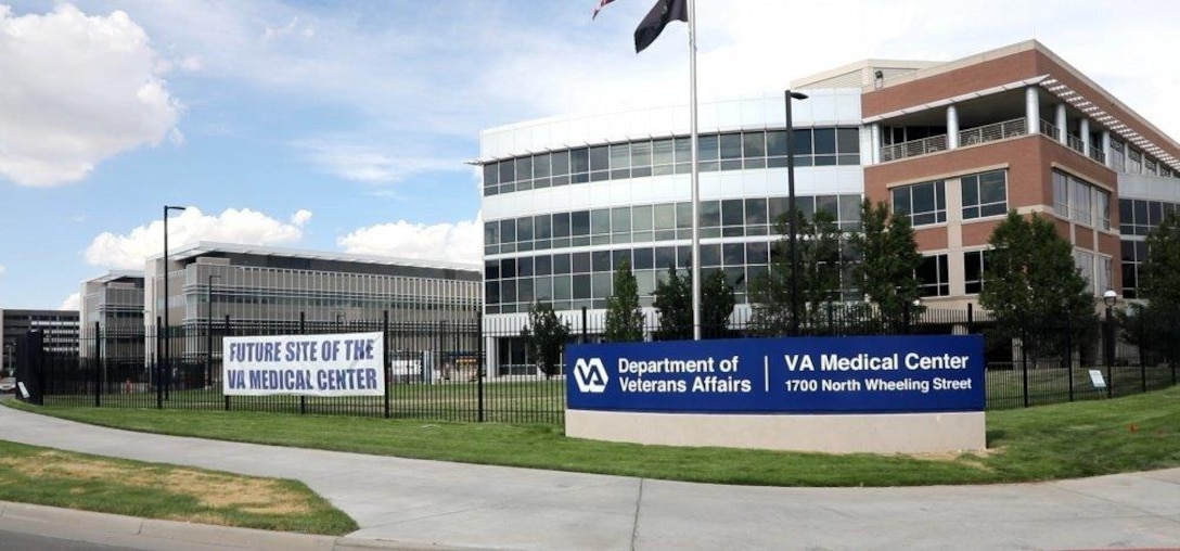 Photo shows the newly constructed state of the art Veterans Affairs Medical Center in Aurora, Colo.