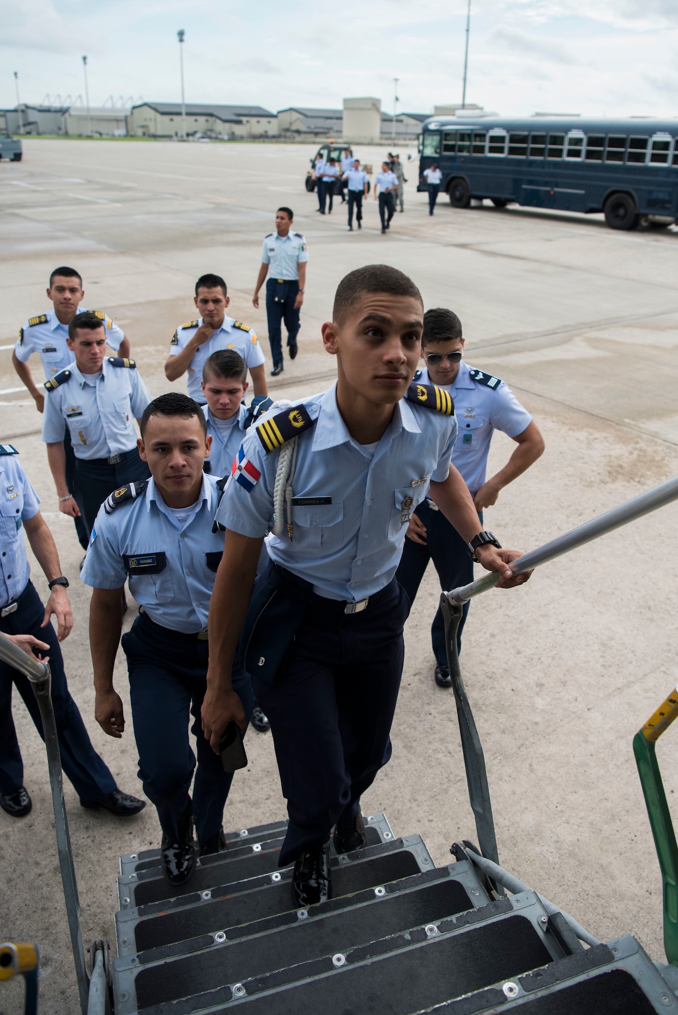 22 cadets from 11 different Latin American countries were brought to the United States to get hands-on experience with the different branches of the U.S. military.