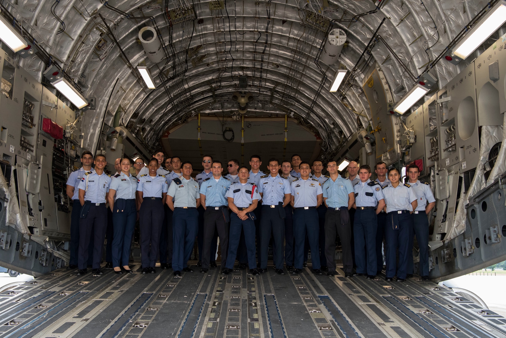 22 cadets from 11 different Latin American countries were brought to the United States to get hands-on experience with the different branches of the U.S. military.