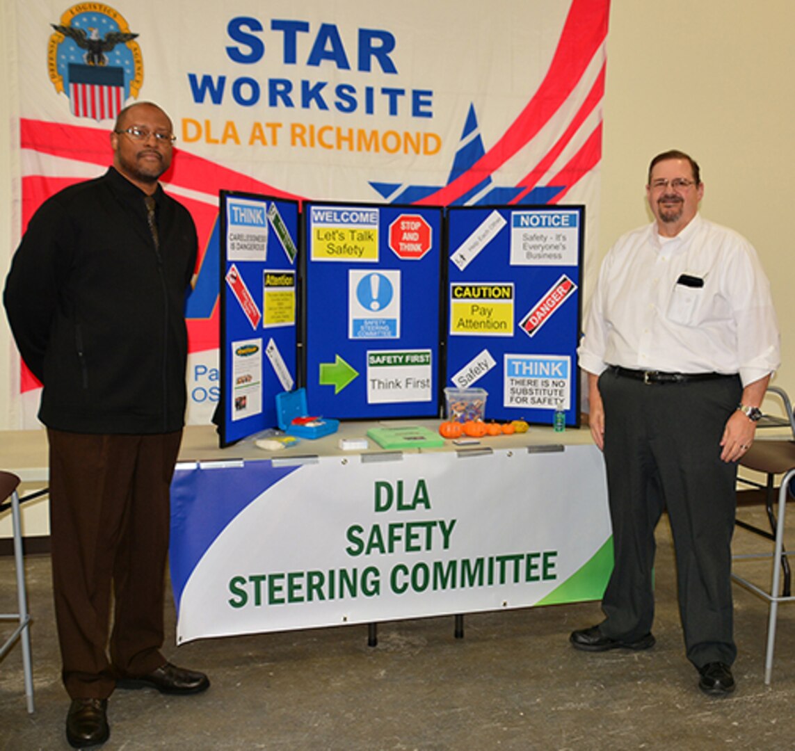 Safety Team members staff display booth