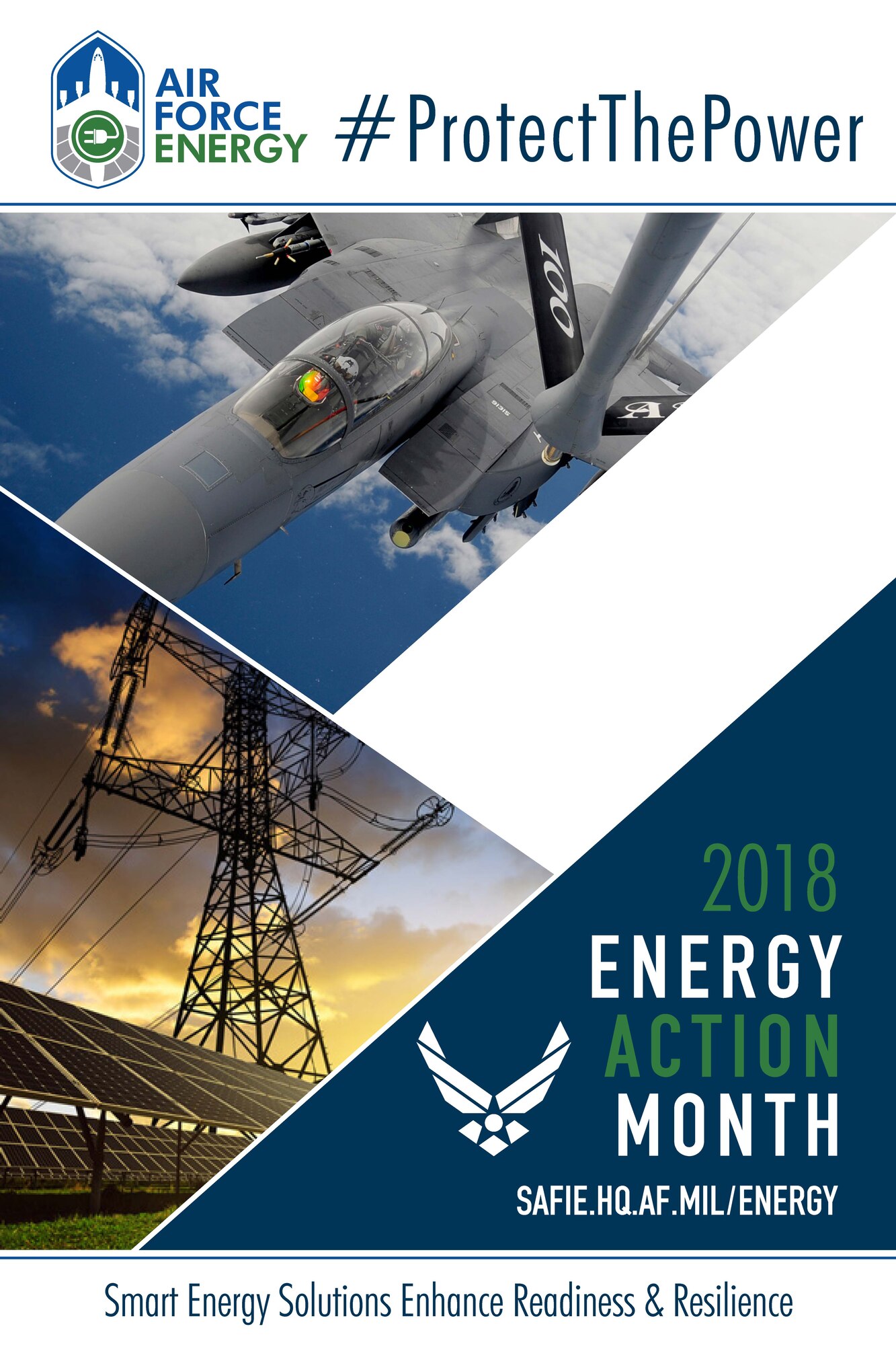 October marks the federal government’s observance of Energy Action Month, highlighting the importance of energy and water for the Air Force.  The observation month encourages smart energy and water use and management for installations, ground vehicles and aircraft. (Courtesy photo)