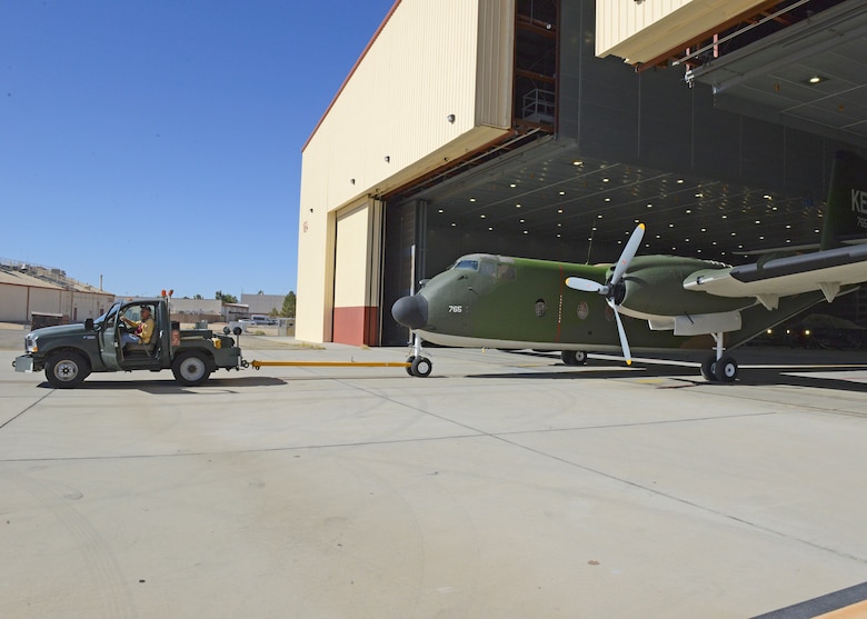 AFFT Museum volunteers give makeover to C7A Caribou > Edwards Air