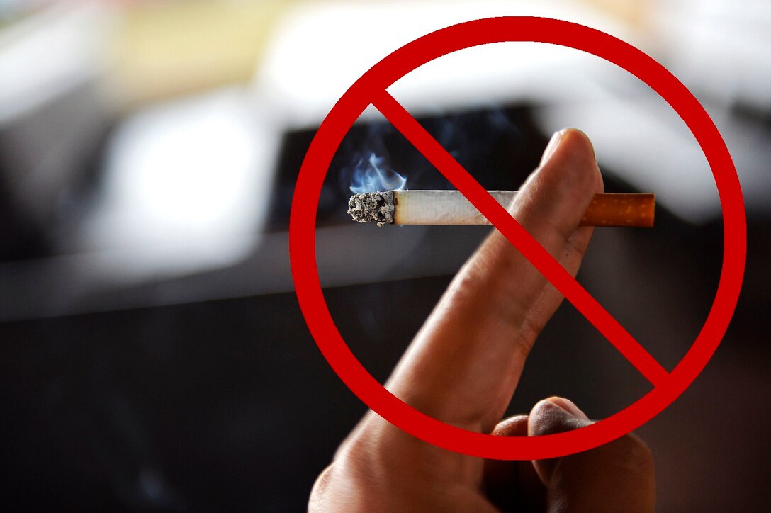 The 86th Medical Group Health Promotion office is encouraging members of the Kaiserslautern Military Community to commit to healthy, smoke-free lives. According to the American Cancer Society, cigarette smoke kills more Americans than alcohol, car accidents, HIV, guns, and illegal drugs combined. (U.S. Air Force photo Illustration by Senior Airman Joshua Magbanua)