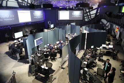 Participants conduct simulated space operations during the fifth international space experiment, Global Sentinel 2018 (GS 18), Sept. 19-28, at the Lockheed Martin Center for Innovation in Suffolk, Virginia. The event provided an opportunity to develop and implement processes for partners from Australia, Canada, France, Germany, Italy, Japan, the Republic of Korea, Spain, the United Kingdom, the United States, and commercial entities to collaborate on combined space situational awareness (SSA) operations in order to enhance the quality and availability of satellite tracking information.