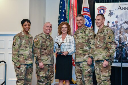 USAREC Department of the Army
Civilian Employees of the Year:
Outstanding Organizational Support Employee of the Year
Erin Hall, Protocol Specialist, Executive Services, Headquarters, USAREC