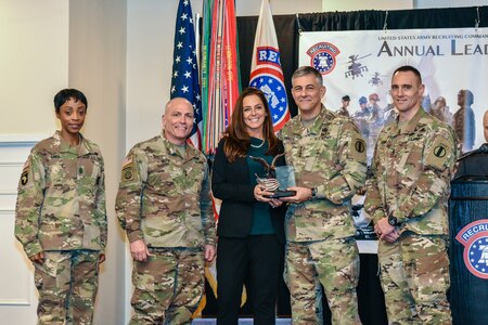 USAREC Department of the Army Civilian Employees of the Year:
Outstanding Program Specialist Employee of the Year
Amanda Hay-Caroffino, Public Affairs Specialist, US Army Recruiting NYC, U.S. Army 1st Recruiting Brigade