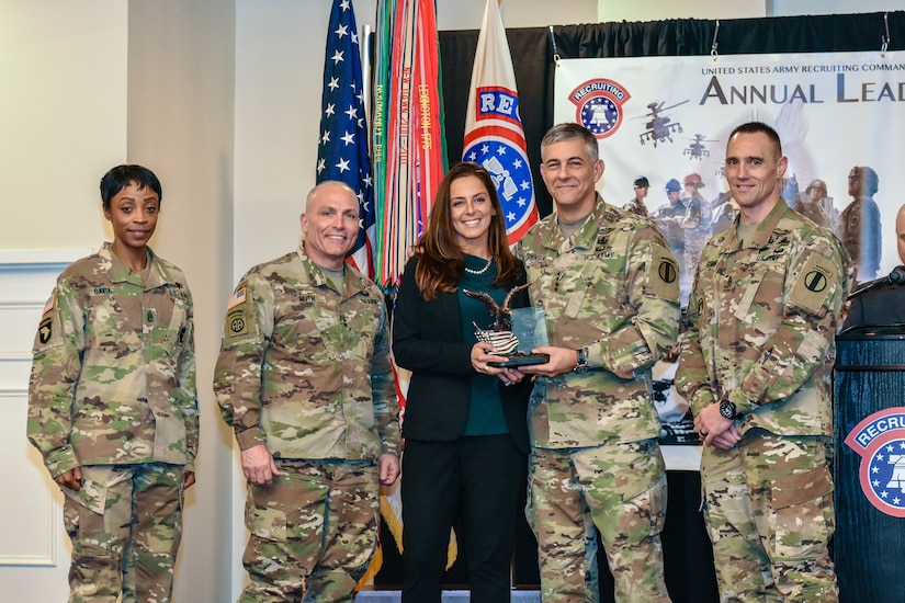 USAREC Department of the Army Civilian Employees of the Year:
Outstanding Program Specialist Employee of the Year
Amanda Hay-Caroffino, Public Affairs Specialist, US Army Recruiting NYC, U.S. Army 1st Recruiting Brigade