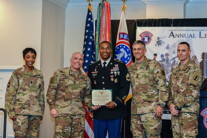 USAREC Noncommissioned Officers of the Year:
Station Commander of the Year
Sgt. 1st Class Jermaine Maddox
US Army Recruiting Battalion Raleigh NC
US Army 2nd Recruiting Brigade