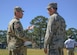 Maj. Paul Sipe (left), Army Corps of Engineers, Charleston District deputy commander and Lt. Col. Christopher Carnduff, 628th Civil Engineer Squadron commander, converse at the new Visitor’s Quarters groundbreaking Oct. 24, 2018, at Joint Base Charleston, S.C. The project is a result of low vacancy at the current Visitor’s Quarters. The modernized four-story structure will have 266 guest rooms, conference rooms, an exercise room, guest laundry and other amenities covering 150,000 square-feet. The Visitor’s Quarters project is slated for completion in Fall 2020.