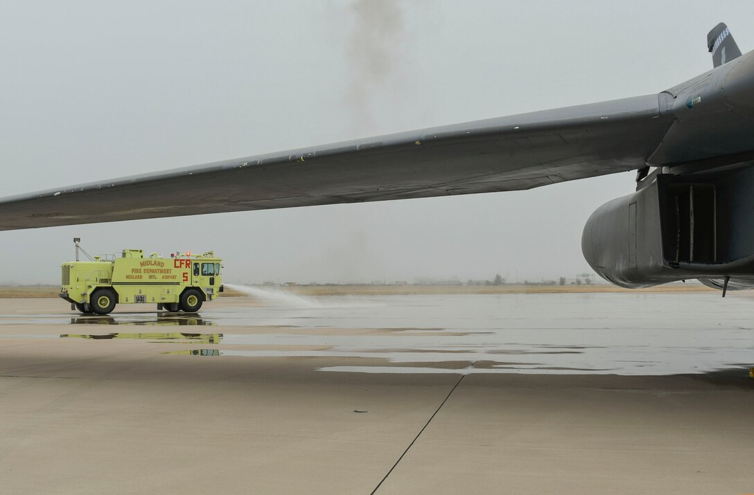 B-1B involved in May IFE departs Midland