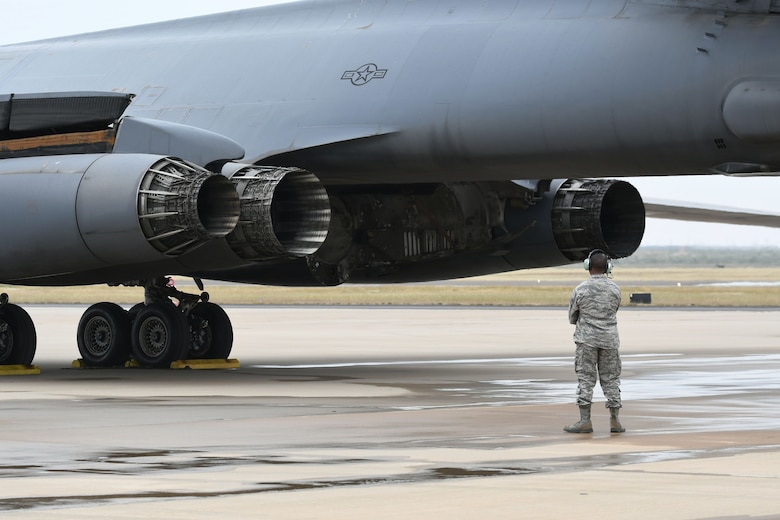 B-1B involved in May IFE departs Midland