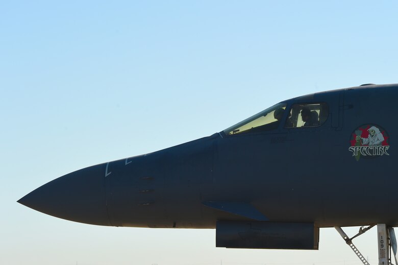 B-1B involved in May IFE departs Midland