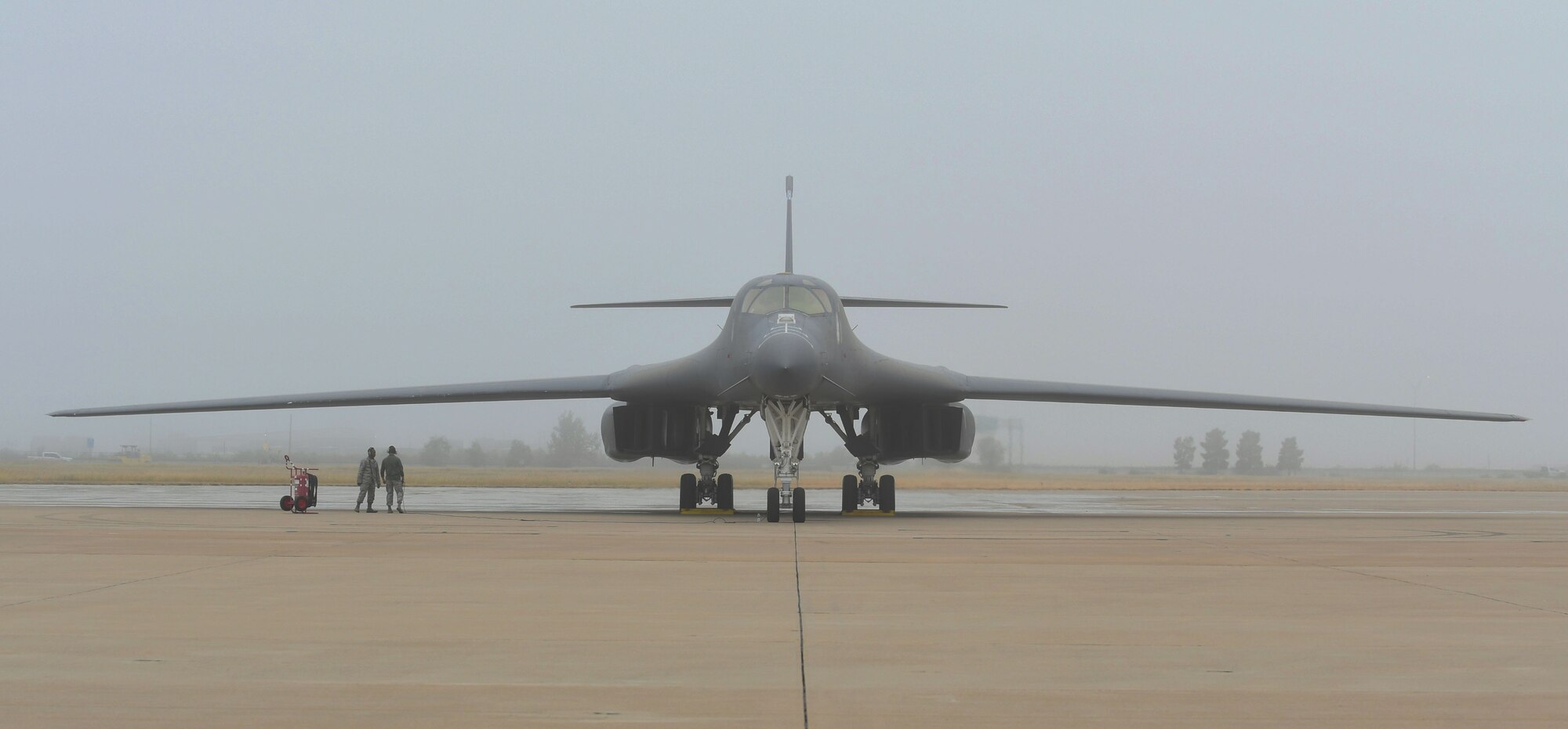 B-1B involved in May IFE departs Midland