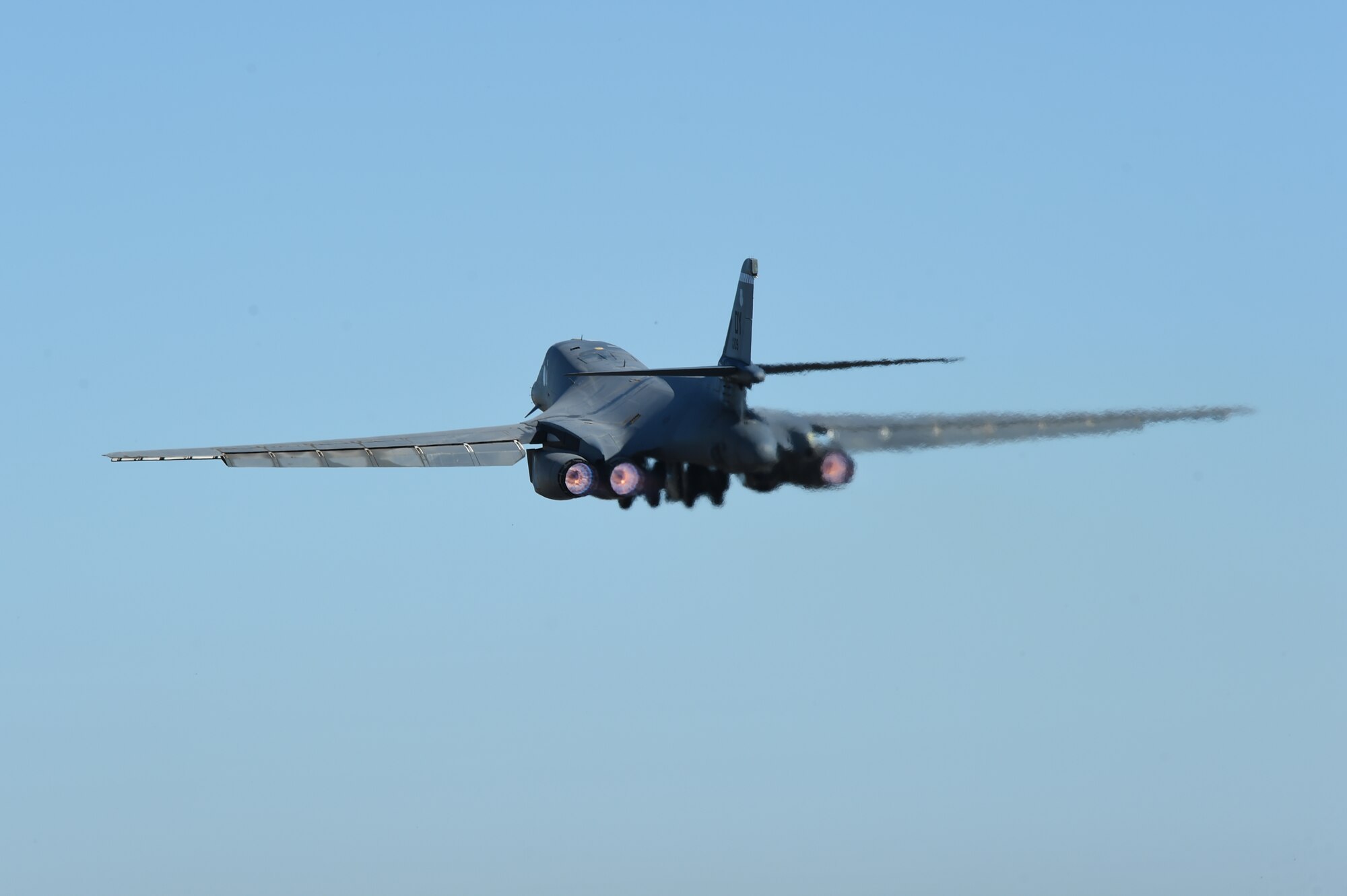 B-1B involved in May IFE departs Midland