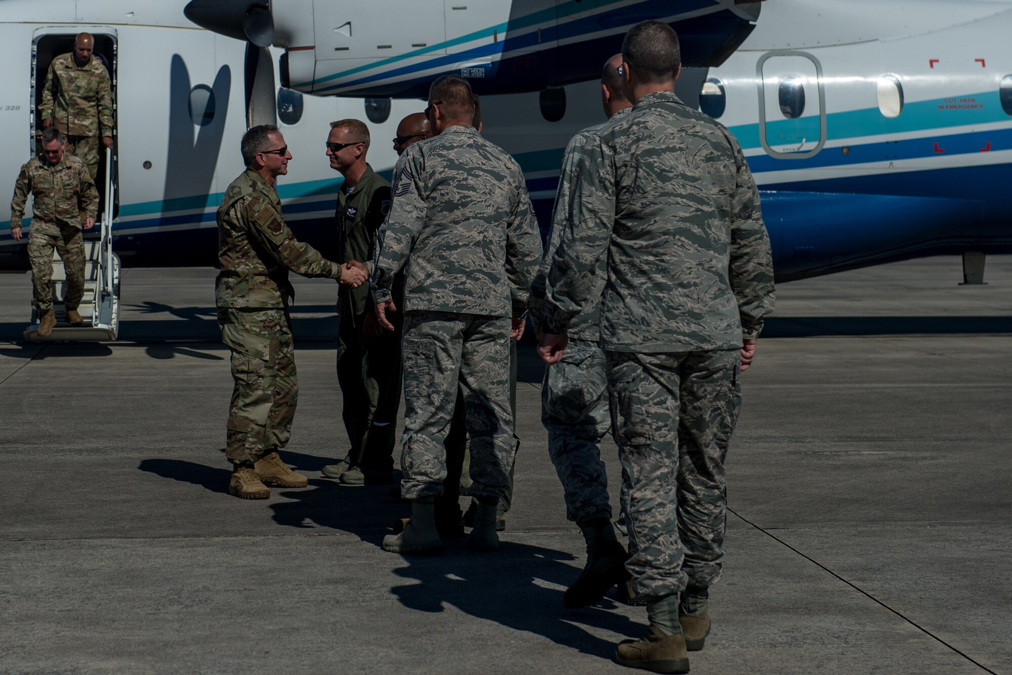 U.S. Air Force leadership visit Tyndall Air Force Base.