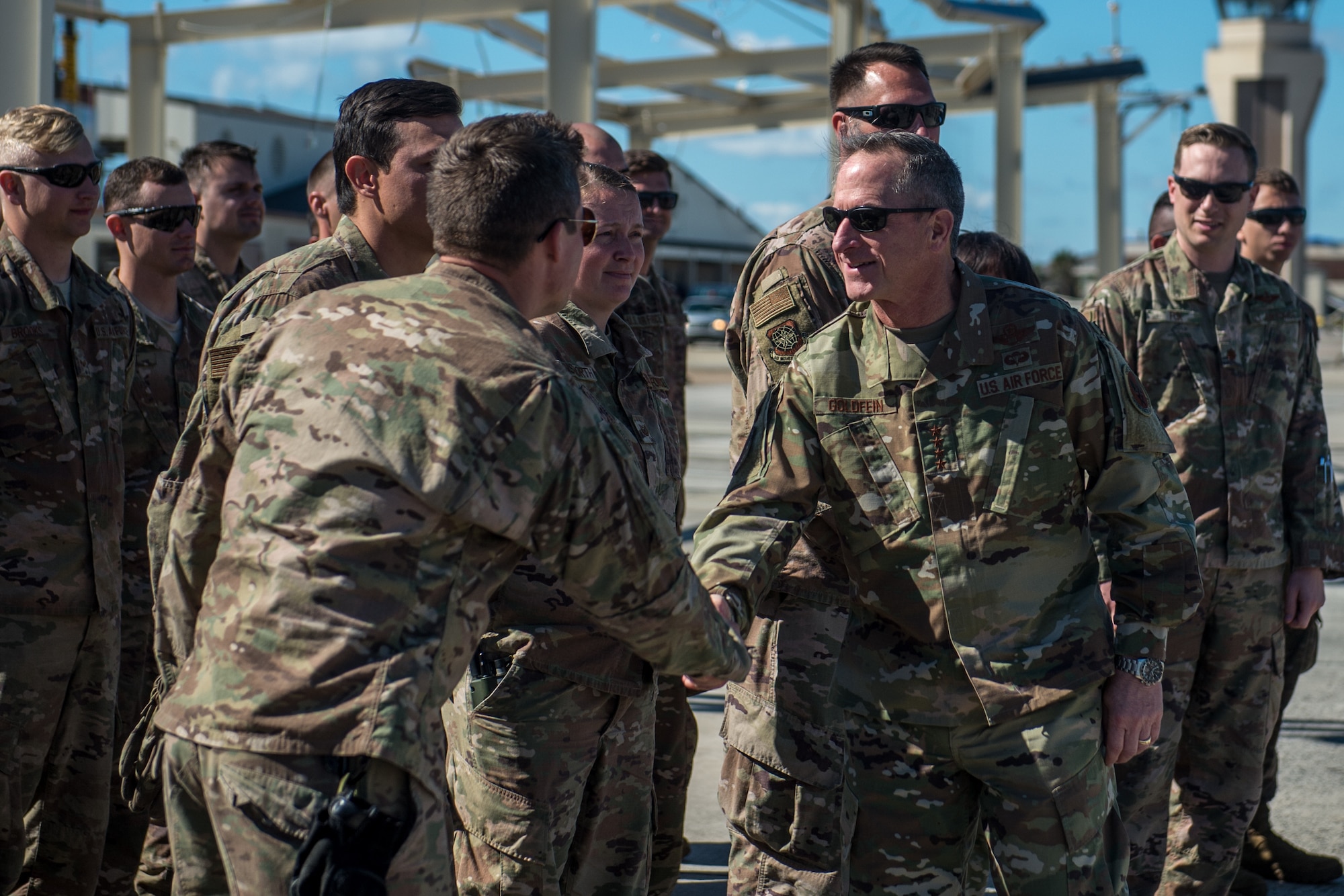 U.S. Air Force leadership visit Tyndall Air Force Base.