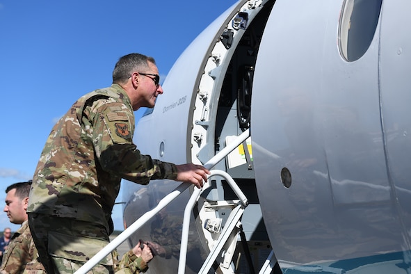 CSAF boards aircraft