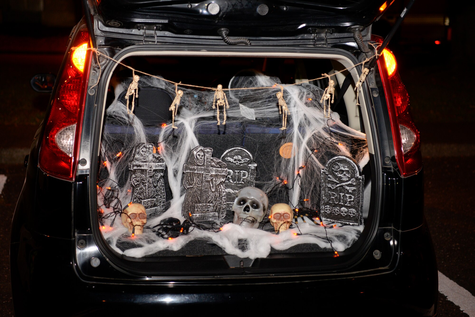 Participants decorated vehicle trunks for Trunk-or-Treat, Oct. 26, 2018, at Yokota Air Base, Japan.