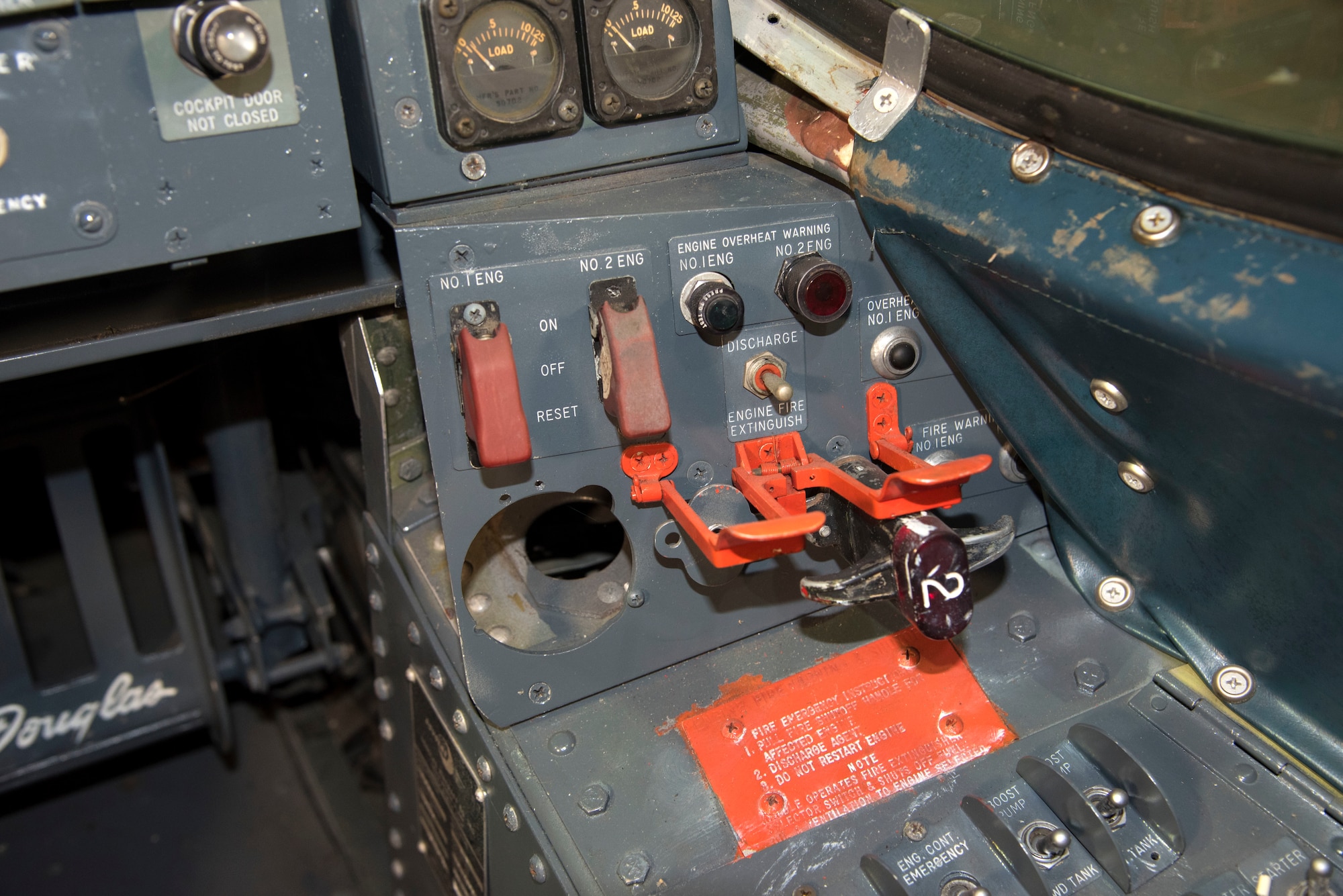 DAYTON, Ohio -- Douglas X-3 Stiletto cockpit(right side controls) at the National Museum of the United States Air Force. This aircraft is on display in the museum's Research & Development Gallery. (U.S. Air Force photo by Ken LaRock)