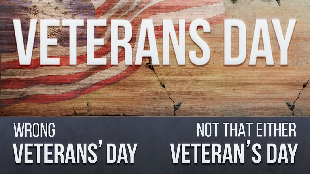 Correct spelling of Veterans Day