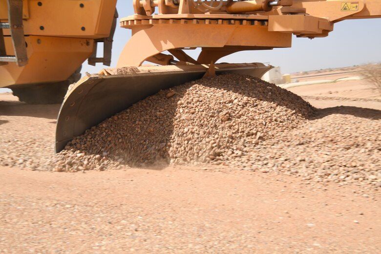 The 724th Expeditionary Air Base Squadron Civil Engineer Flight is responsible for sustainment and maintenance of the base and readying the base for flying operations. (U.S. Air Force photos by Tech. Sgt. Rachelle Coleman)