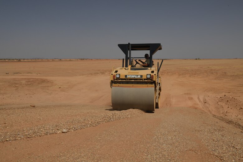 The 724th Expeditionary Air Base Squadron Civil Engineer Flight is responsible for sustainment and maintenance of the base and readying the base for flying operations. (U.S. Air Force photos by Tech. Sgt. Rachelle Coleman)