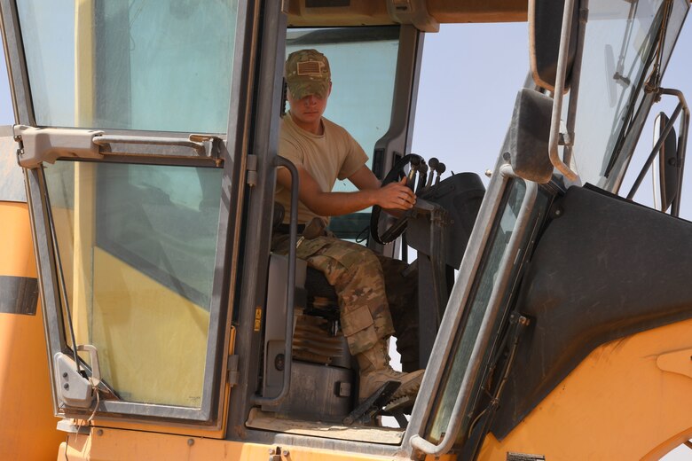 The 724th Expeditionary Air Base Squadron Civil Engineer Flight is responsible for sustainment and maintenance of the base and readying the base for flying operations. (U.S. Air Force photos by Tech. Sgt. Rachelle Coleman)