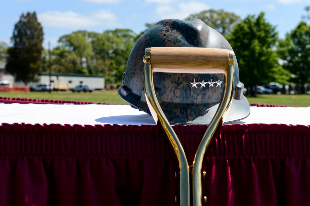 Marine Corps University breaks ground for the future John Warner Center on May 2, 2013.