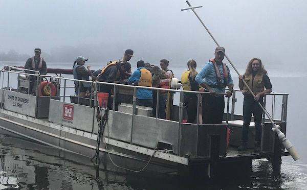 Buffalo District partnered with U.S. Army Corps of Engineers, Raystown Lake​ and students from Juniata College​ to conduct a lake wide aquatic plant survey with emphasis on hydrilla (hydrilla verticillata), an invasive aquatic plant in early October 2018.