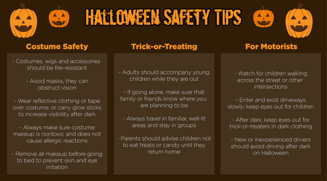 Be smart, be safe on Halloween
