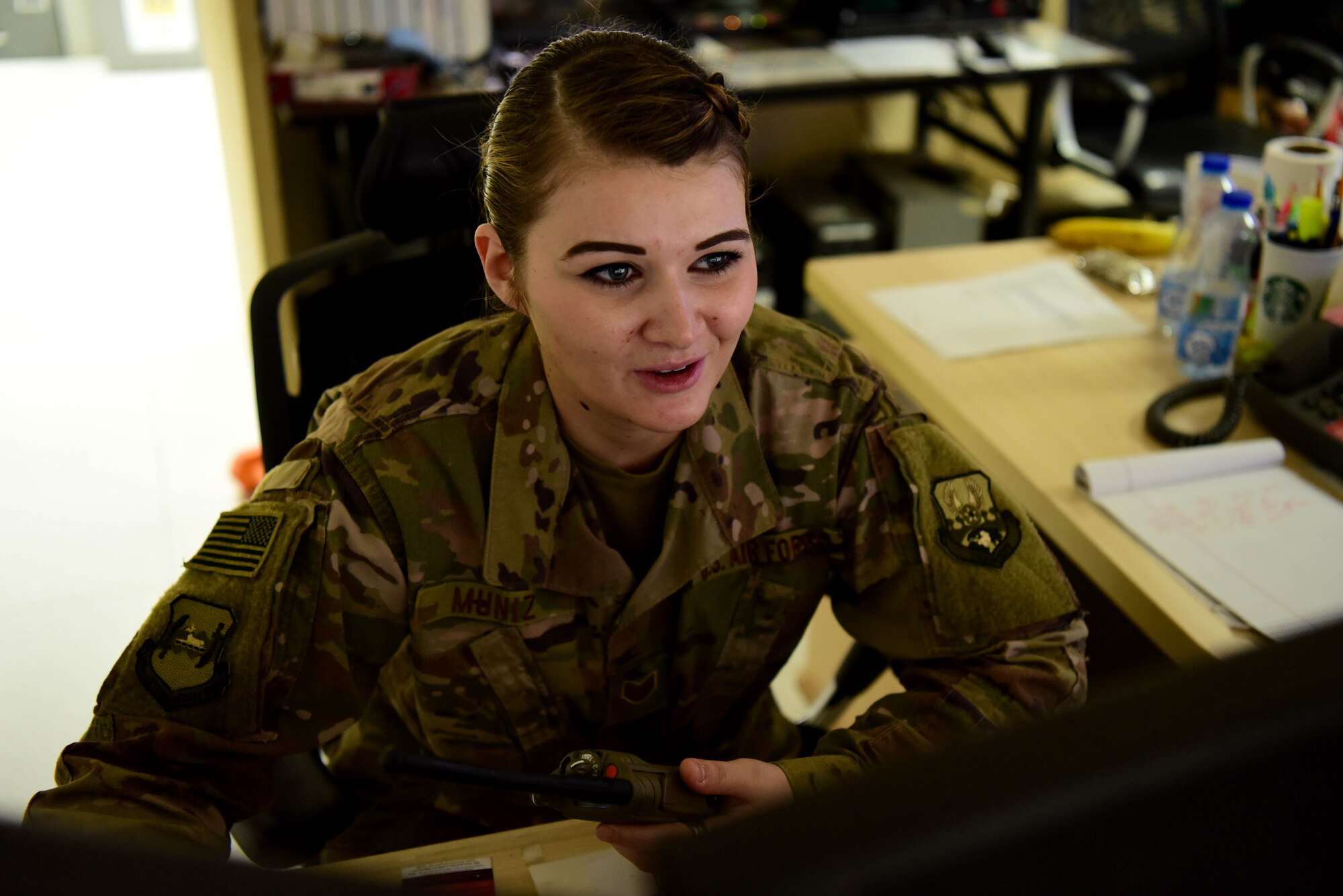 Staff Sgft. Korissa Muniz, 386th Air Expeditionary Wing command post senior emergency action controller, is the latest Rock Solid Warrior. The Rock Solid Warrior program is a way to recognize and spotlight the Airmen of the 386th Air Expeditionary Wing for their positive impact and commitment to the mission. (Courtesy illustration)